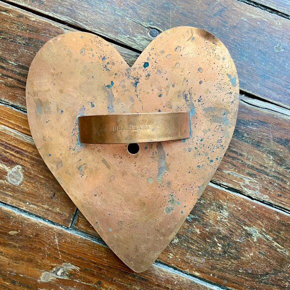 Vintage Martha Stewart by Mail Big Heart Copper Cookie Cutter Large 8" - Picture 1 of 4